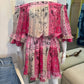 5 Progress - Off The Shoulder Bandana Print Mini Dress