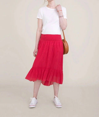 Hatch - The Jelena Crinkled Midi Skirt