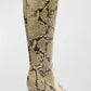 Schutz - Women's Dellia Snake-embossed Kitten Heel Boots