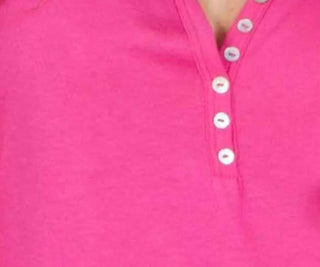 Twelve Eighty Eight - Adriana 3/4 Sleeve Henley Shorty Pajama Set