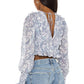 For Love & Lemons - Janelle Smocked Elastic Cuffs Top