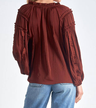 Elan - Brick Heather Top