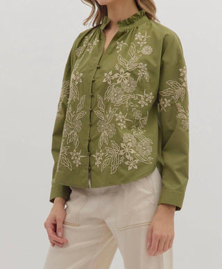 Entro - Women's Luna Embroidered Shirt