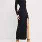 2.7 August Apparel - Cut Out Long Sleeve Maxi