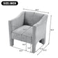 Barrel Accent Chair With Enclosed Arms