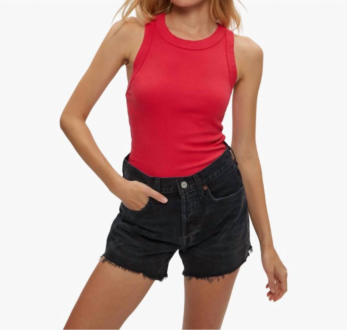 Michael Stars - Gina Ribbed Crop Tank
