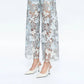 Bayeas - High Rise Wide Leg Jeans with Lace Spliced