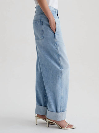 Ag Jeans - Mercer Cuffed Barrel-leg Jeans