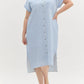 Entro - Striped Midi Shirt Dress