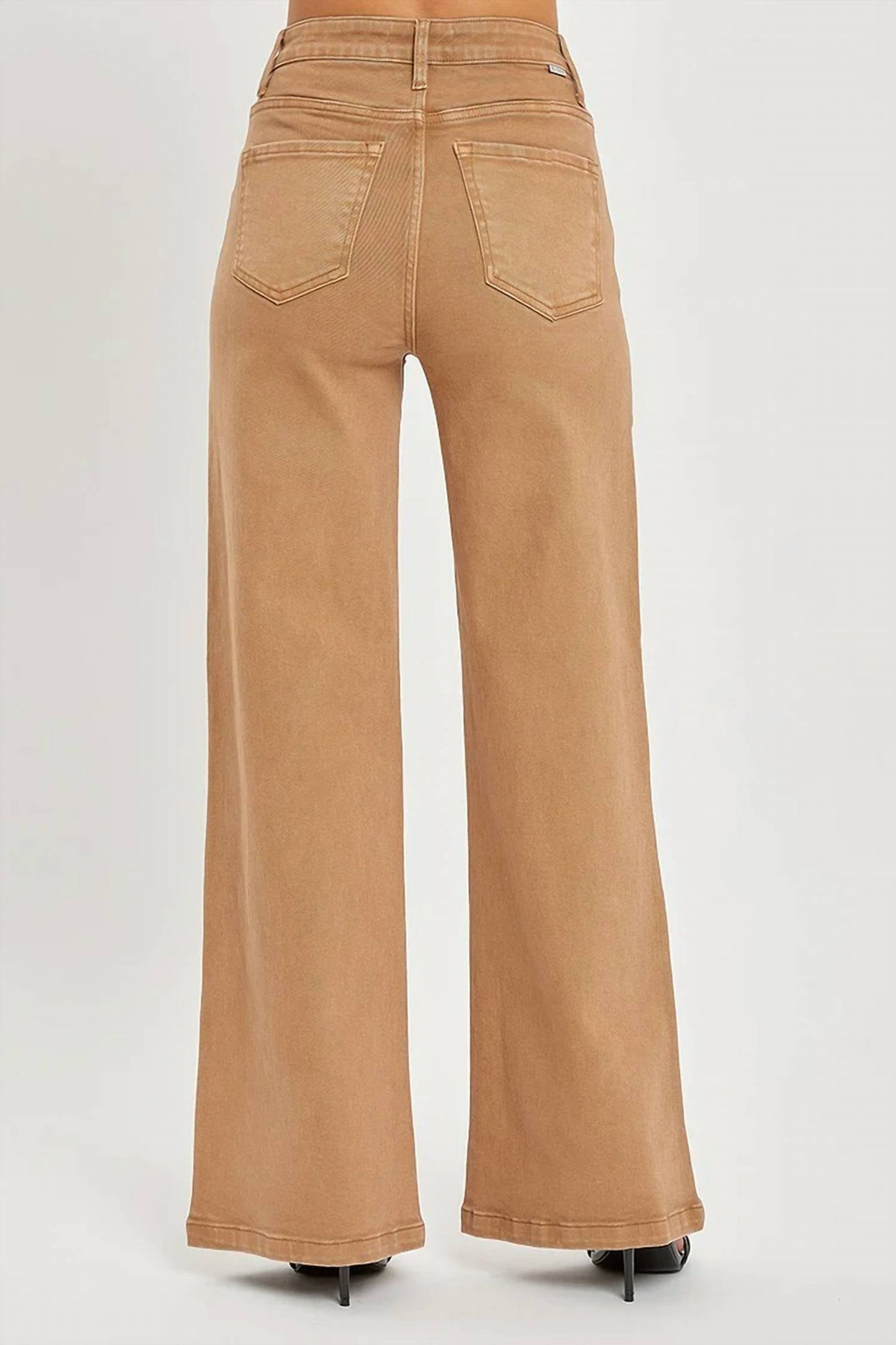 Risen - High Rise Tummy Control Wide Leg Jeans