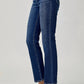 Risen - Mid Rise Ankle Straight Slim Jeans