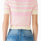 Steve Madden - Rayna Stripe Short Sleeve Sweater