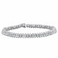 Diana M Jewels - Two Row Tennis 5.00 Cts Diamond Bracelet