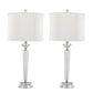 Diamond Torch 25.75' Contemporary Crystal Table Lamp Set of 2