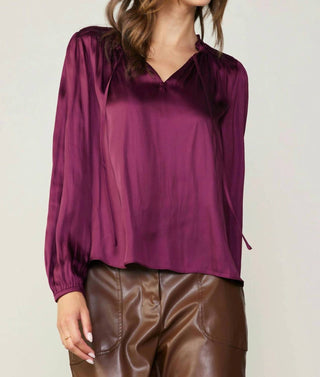 Current Air - Smocked Yoke Blouse