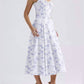 De Vave - Floral Print Smocked Midi Dress