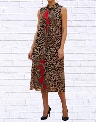 Diva Usa - Print Sleeveless Maxi Dress