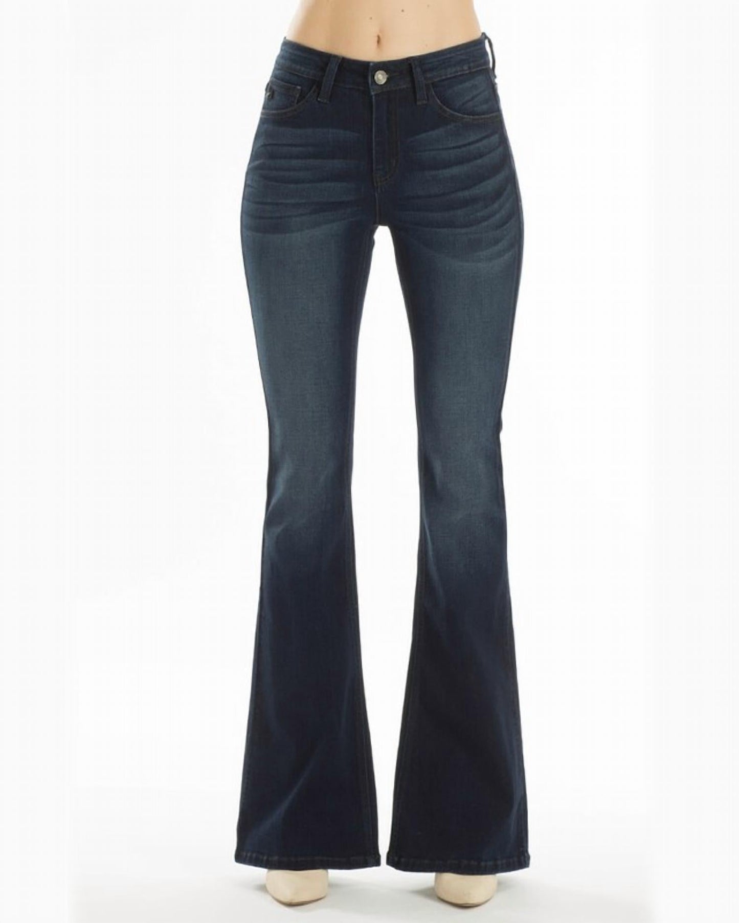 Kancan - Women's Trisha Mid Rise Flared Jeans