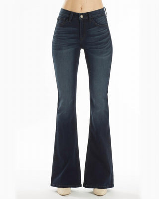 Kancan - Women's Trisha Mid Rise Flared Jeans