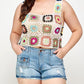 Sweet Generis - Crochet Crop Tank Top