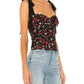 For Love & Lemons - Tainted Floral Corset Top
