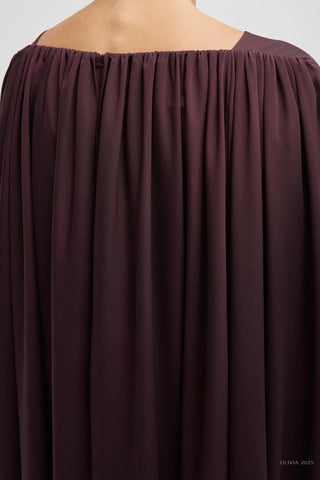 Tibi - Stretch Wide Neck Cape Dress