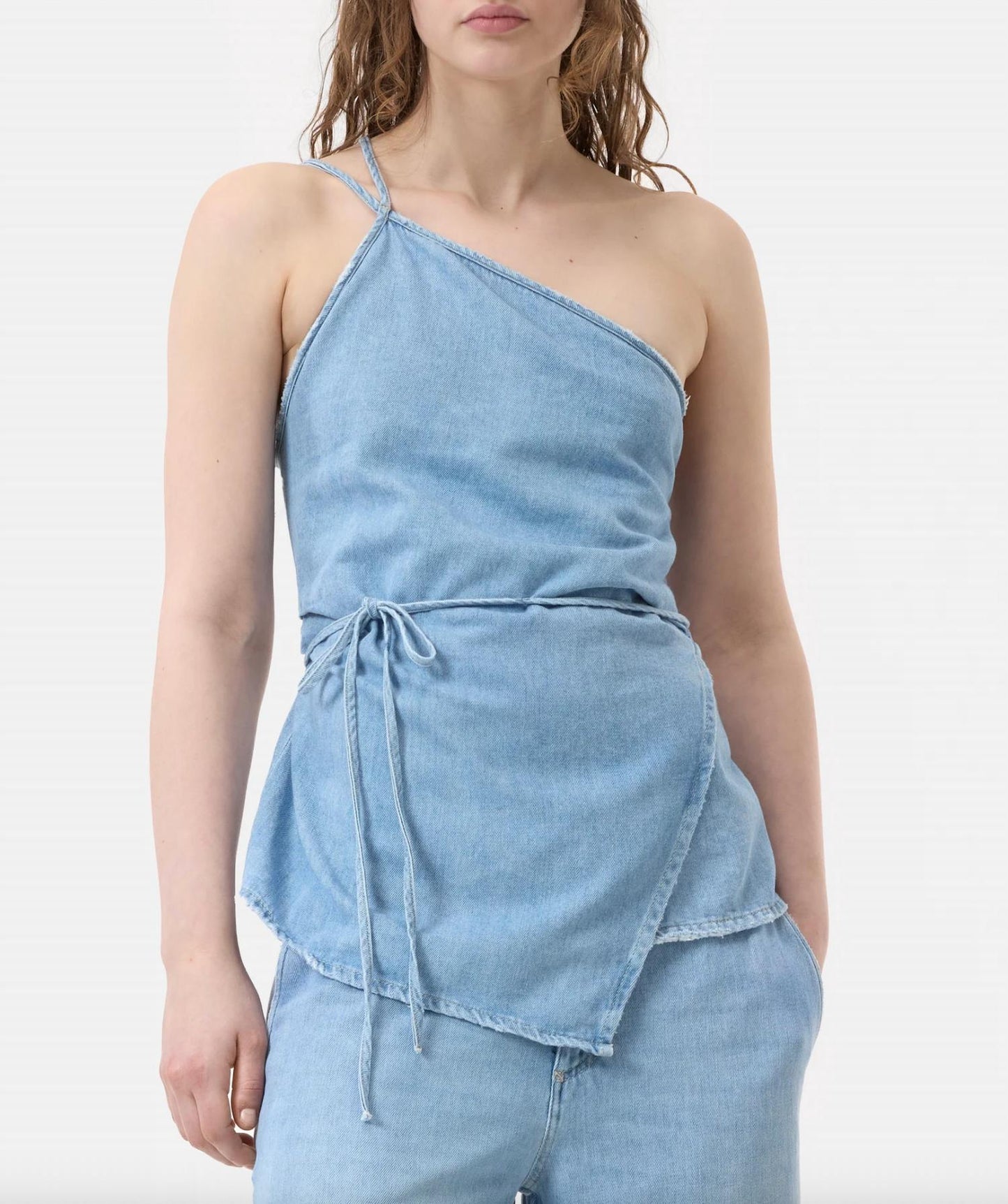 Closed - Denim Sleeveless Wrap Top