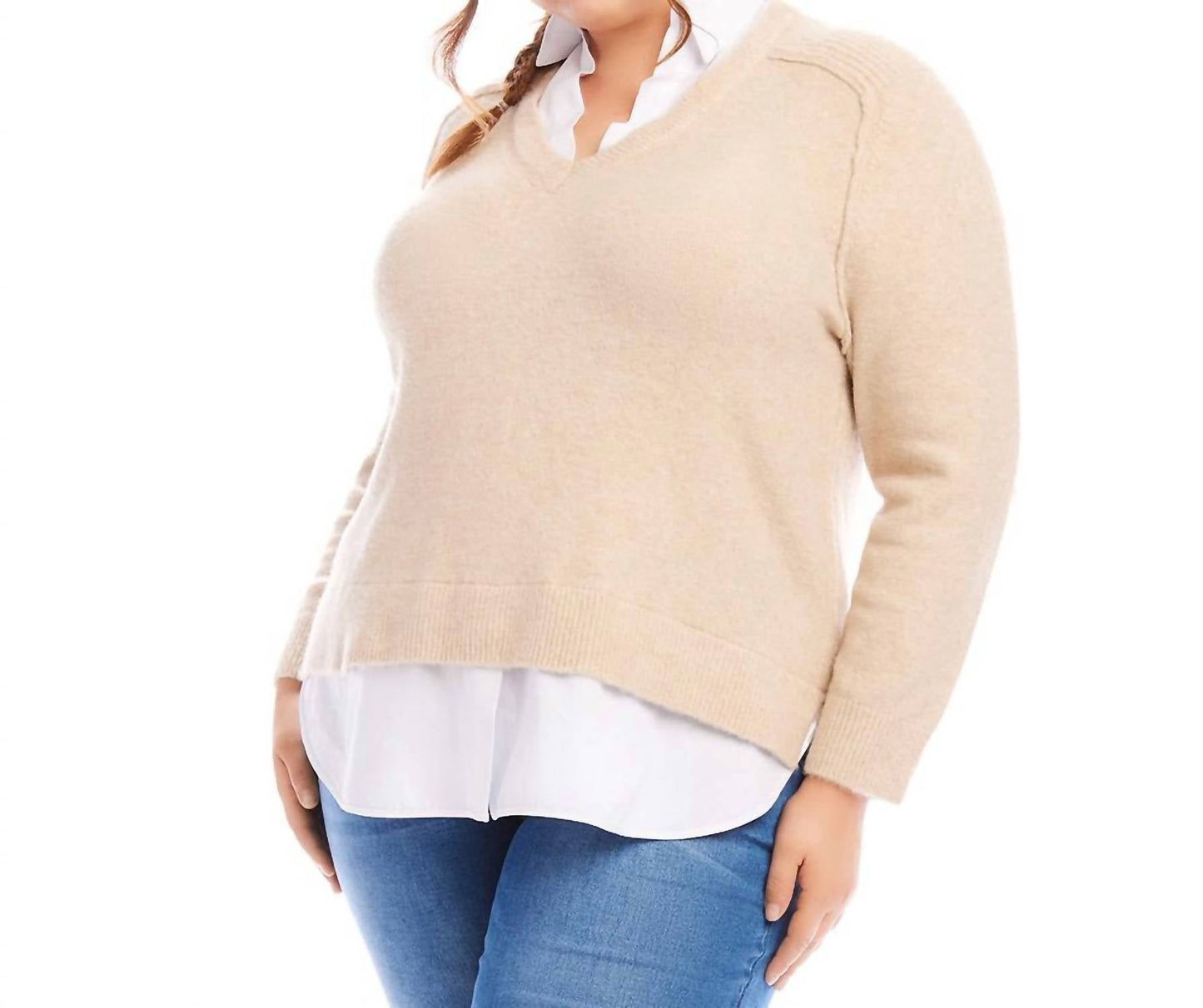 Karen Kane - Plus Size Layered Sweater