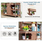 TOPMAX 66" Large Outdoor Farmhouse Wooden Potting Bench Table