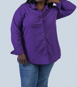 Jill Mcgowan - Joan Easy Cut Stand Collar Shirt