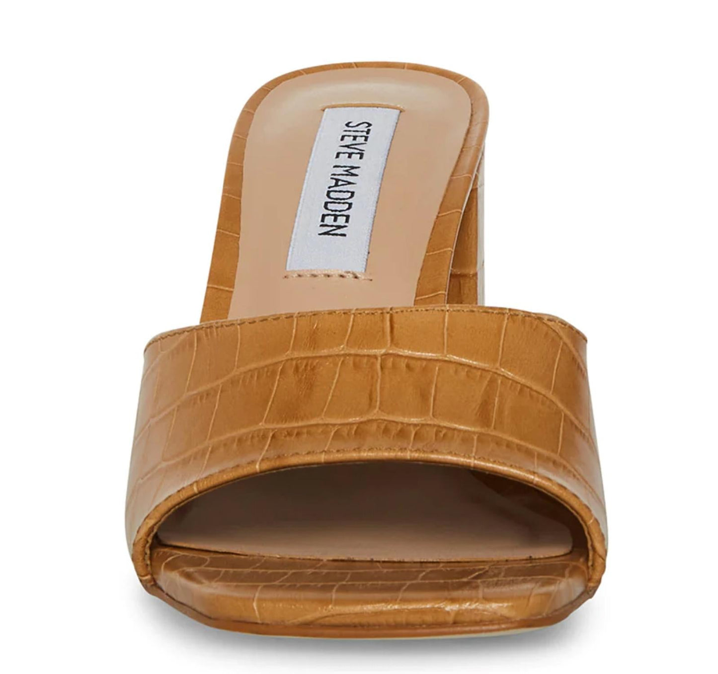 Steve Madden - Women's Square Toe Crocodile Block Heel