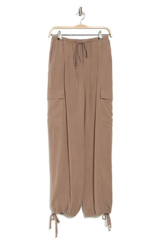 Blu Pepper - High Waist Drawstring Cargo Pants