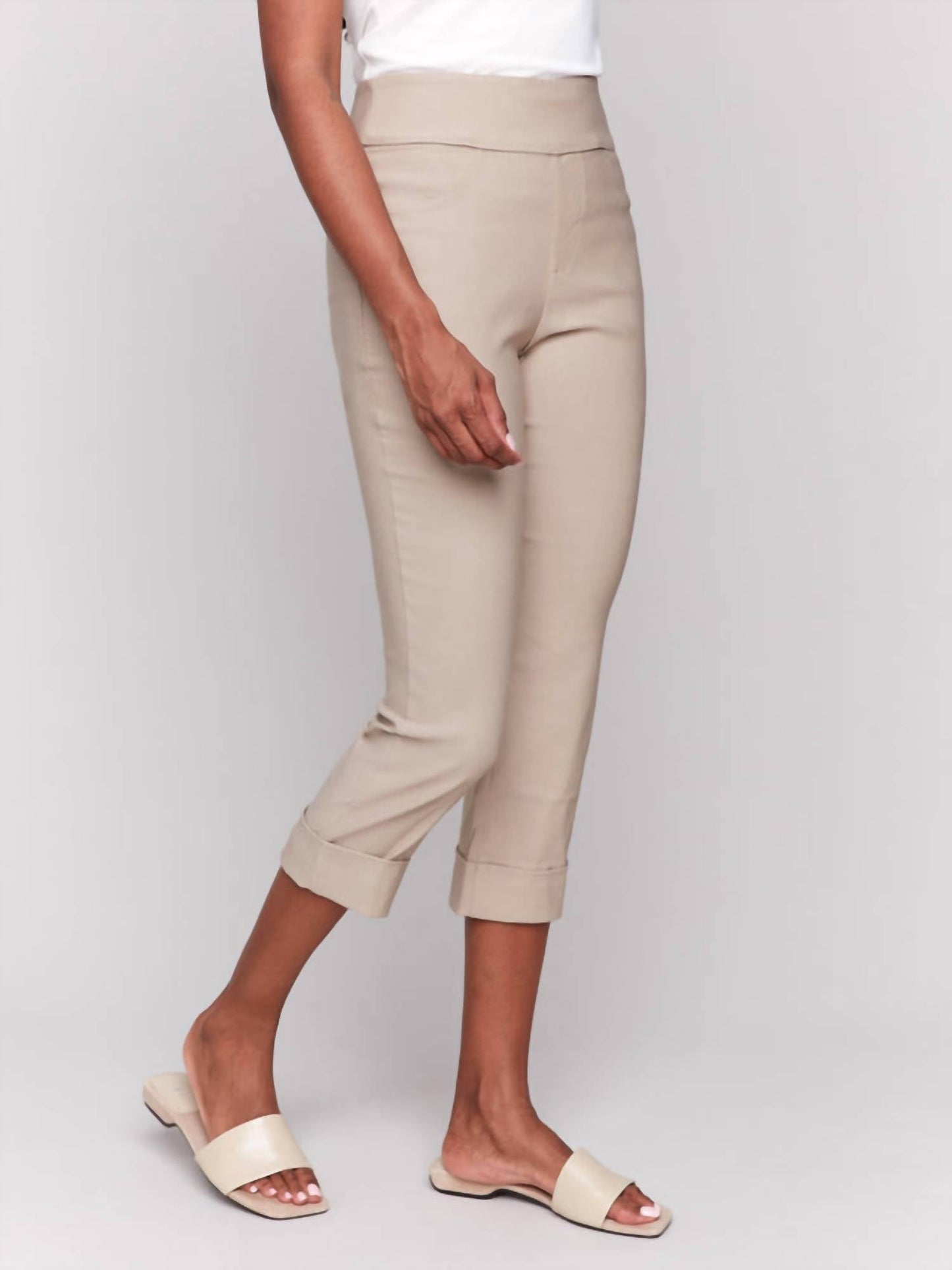Charlie B - Stretch Pull-on Capri Pants