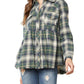 Entro - Plaid Flannel Babydoll Top