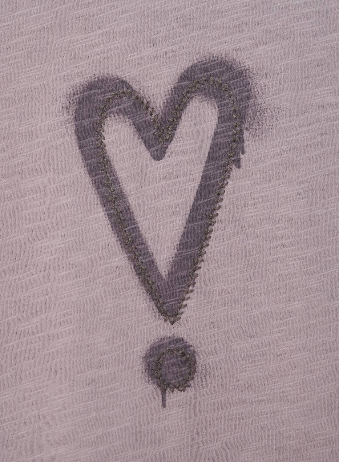 On This Day - Exclamation Heart Graphic Short Sleeve Knit Tee