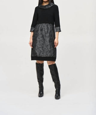 Joseph Ribkoff - Floral Print 3/4 Sleeves Cocoon Dress