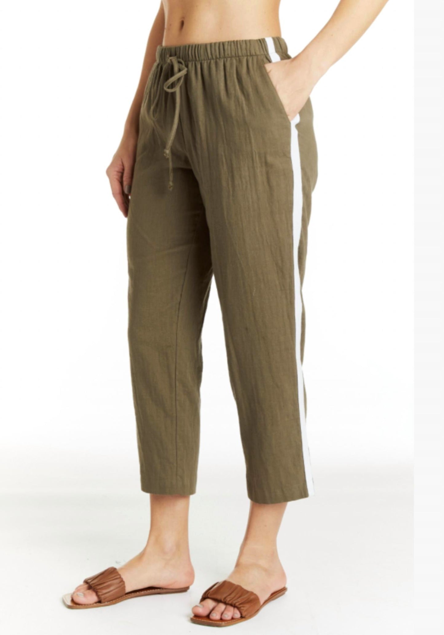 Drew - Paula Side Stripe Crop Pant