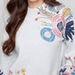 Charlie B - Mock Neck Sweater With Placed Print