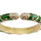 Hidalgo - Green Enamel Ring - Size 7