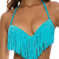 Luli Fama - Fringe Push Up Underwire Bikini Top