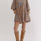 Entro - Striped Babydoll Short Dress