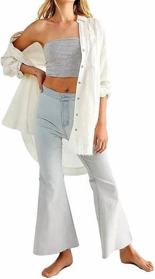 Free People - YOUTHQUAKE CROP FLARE JEAN