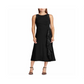 LAUREN Ralph Lauren Women s Lace-Trim Jersey Dress Black Size 0