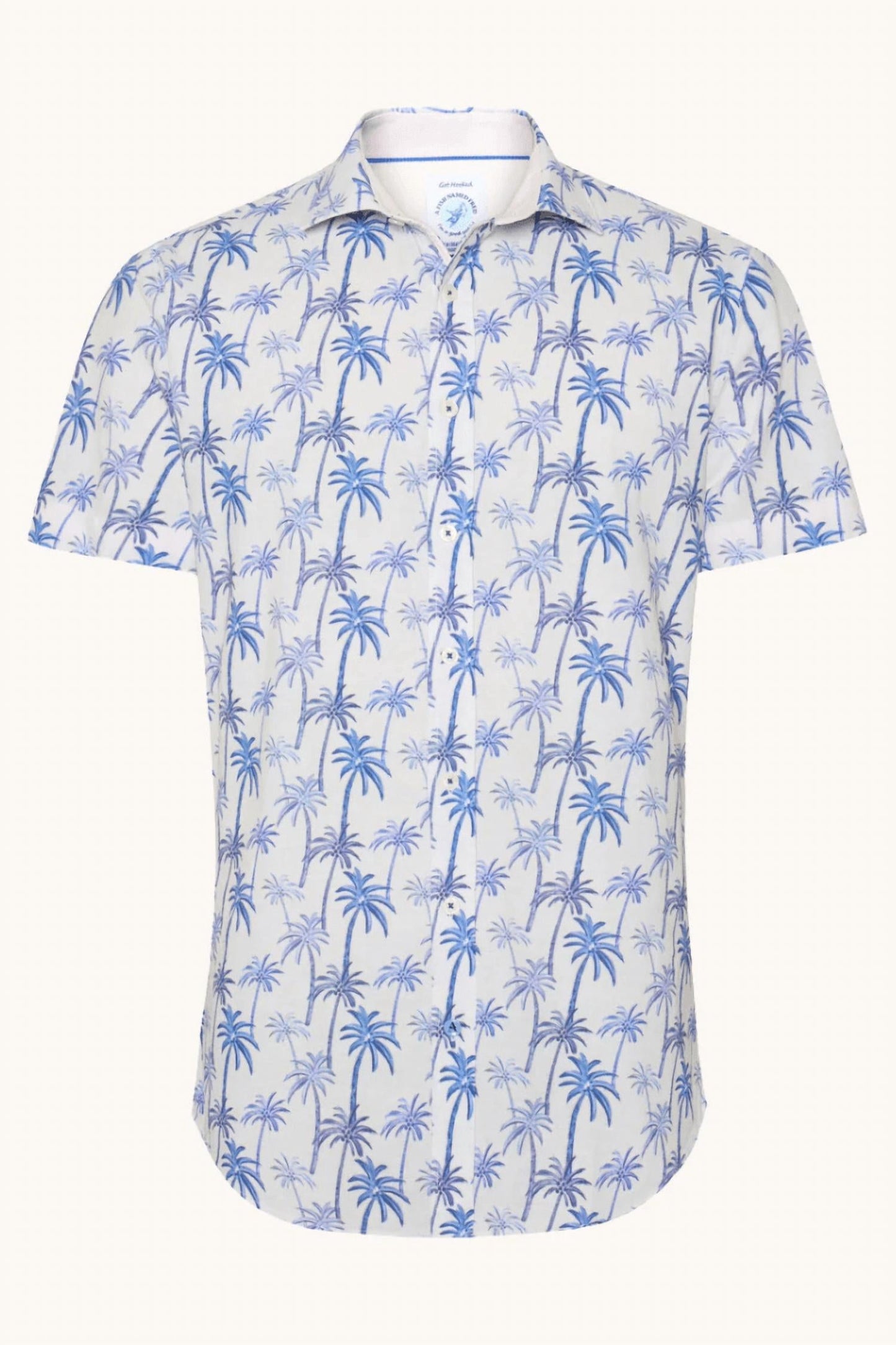 A Fish Named Fred - Short Sleeve Palm Tree Shirt