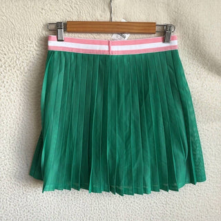 J.Crew - Women's Mesh Pleated Skort With Pink Waistband