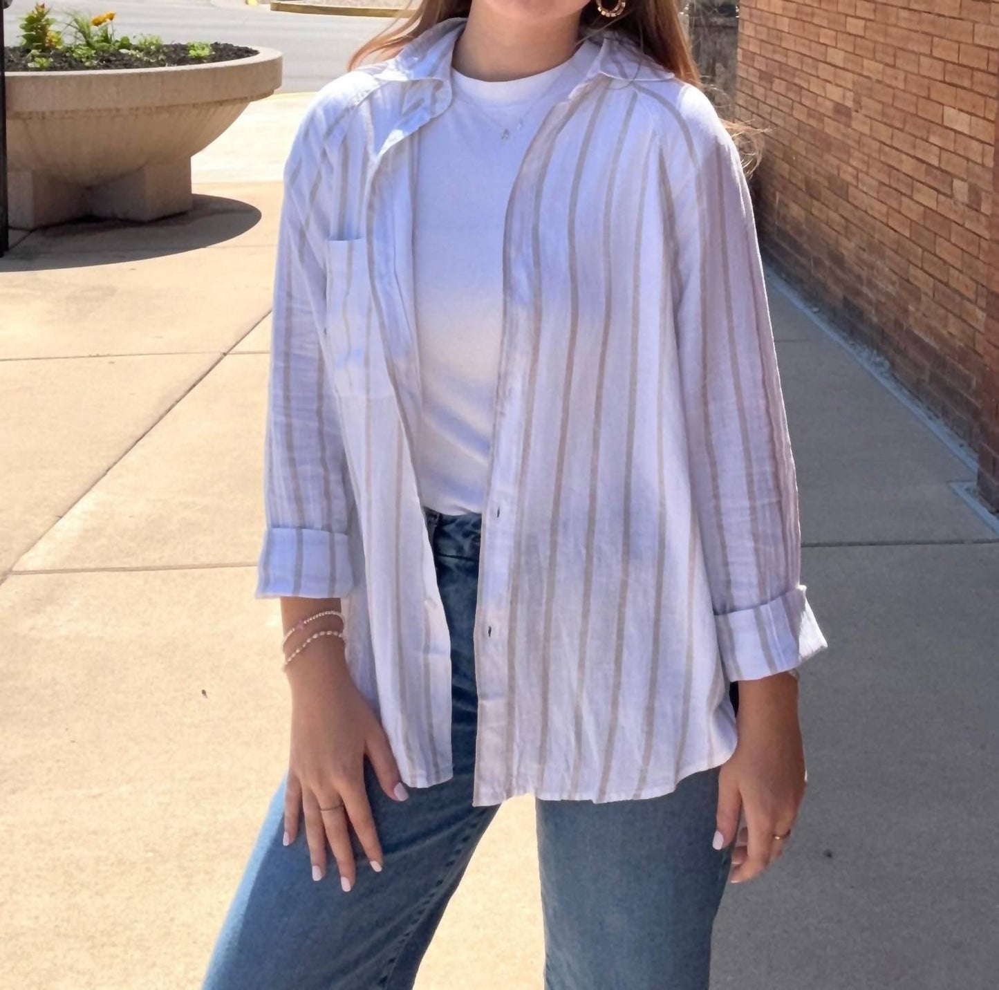 Z Supply - The Perfect Linen Long Sleeve Top