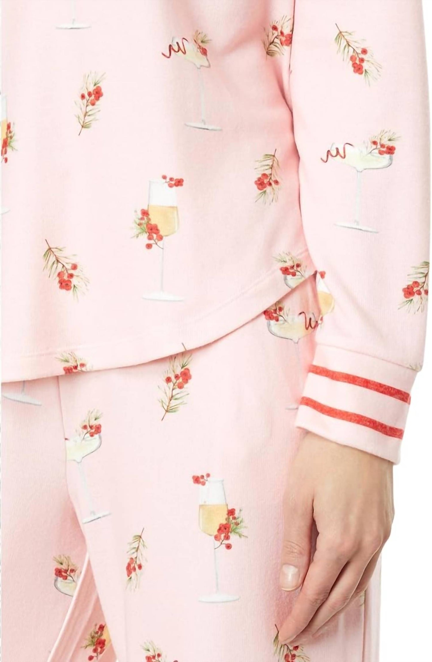 Pj Salvage - Cabin And Cocktails Long Sleeve Loungewear Top