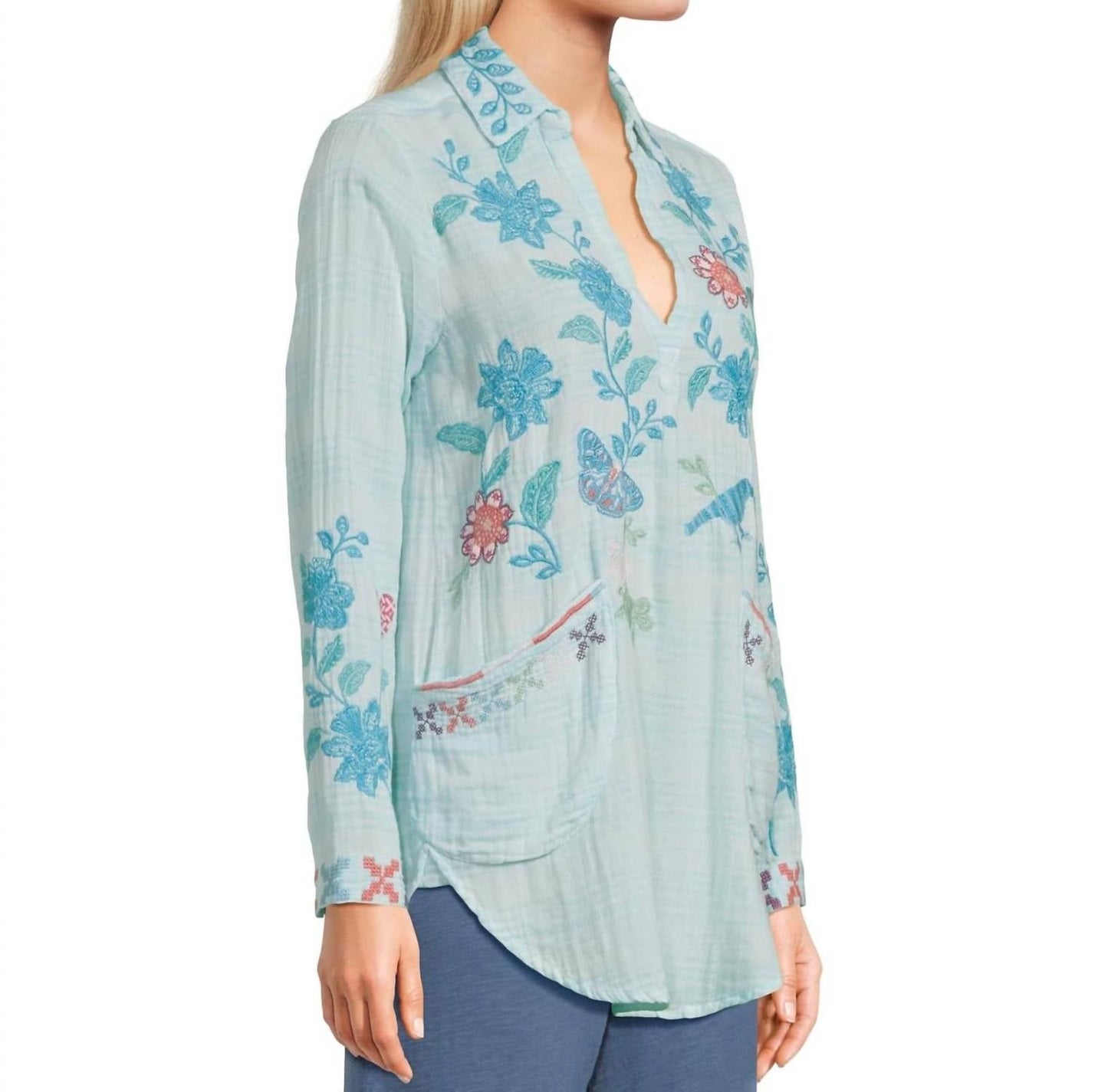 Johnny Was - Henley Popover Tunic Top