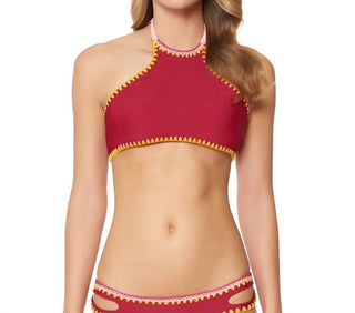 Jessica Simpson - Woodstock Reversible High Neck Bikini Top