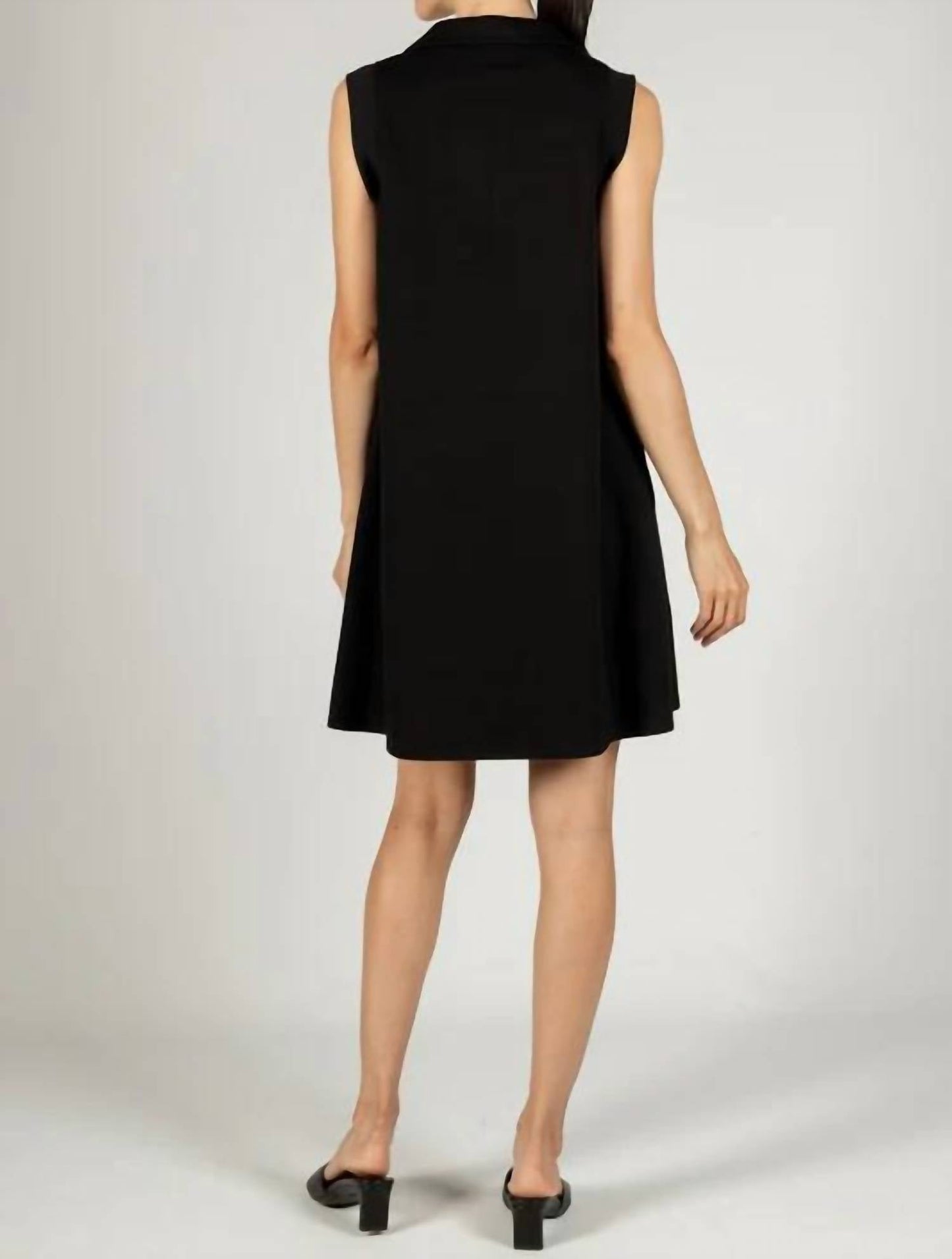 P.Cill - Collared Sleeveless Mini Dress
